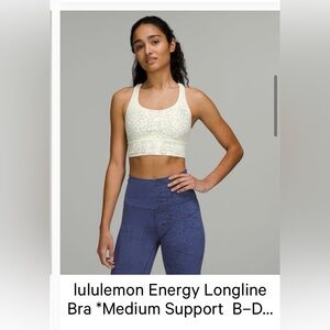 Lululemon longline energy bra size 4